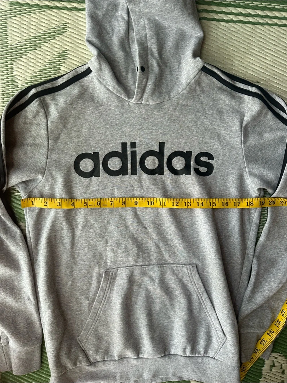 adidas grey hoodie size small